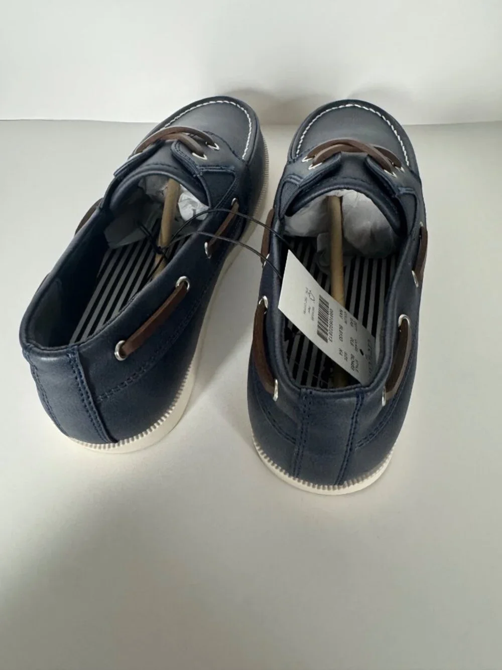 J. Crew Kids' Navy Boat Shoes Size 4 New